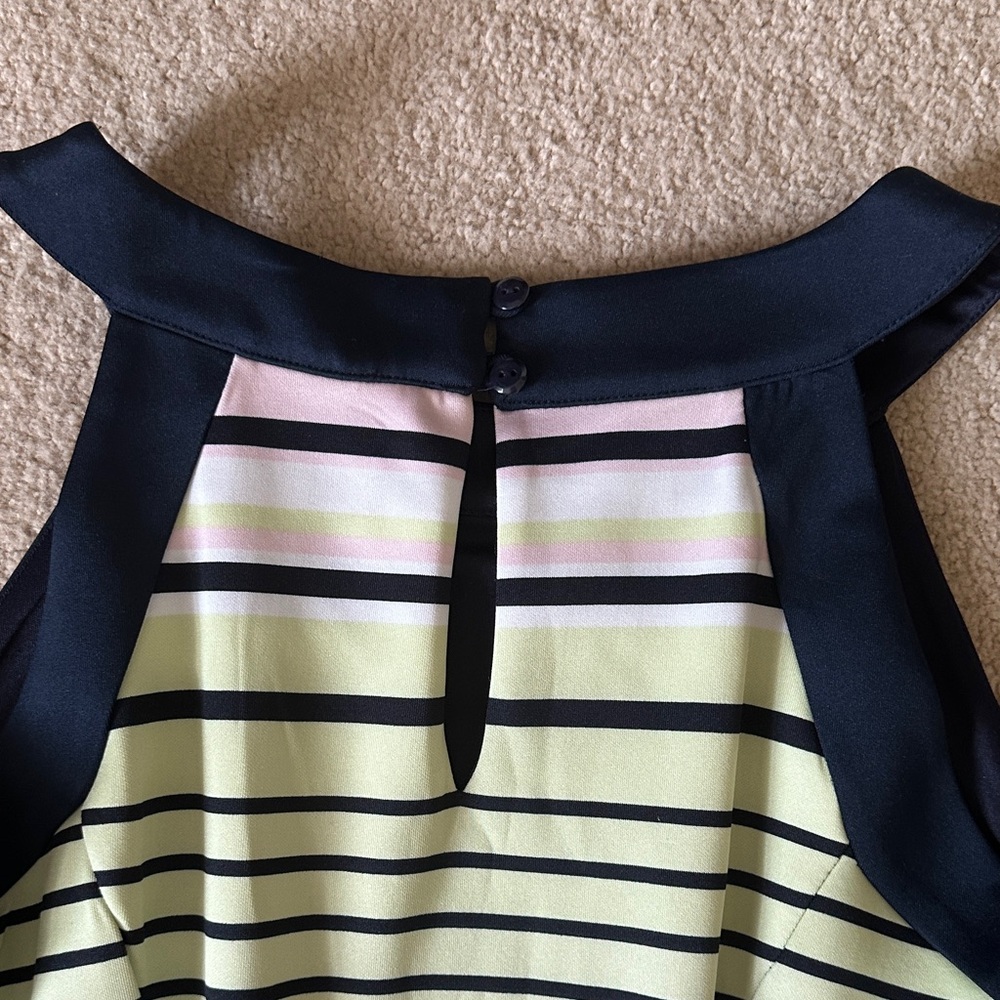 Enfocus Studio Navy and Pink Dress - Picture 4 of 5